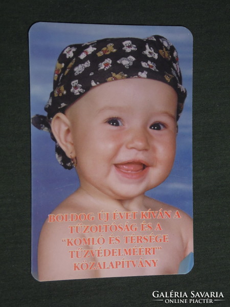 Card calendar, hop fire department, fire protection, children's model, 2001, (3)