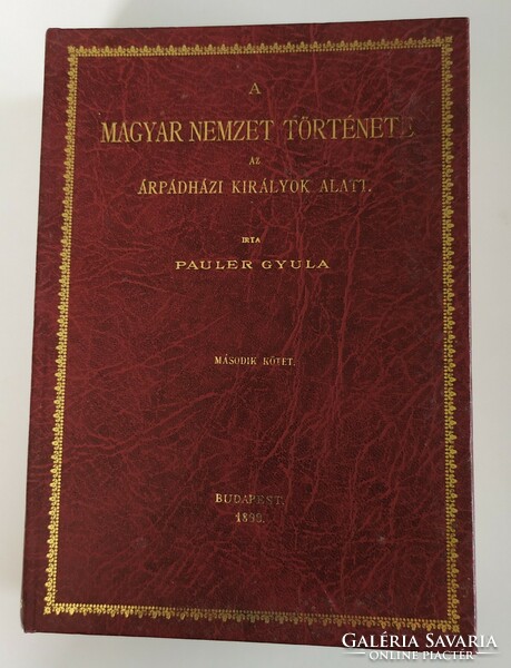 The history of the Hungarian nation under the Árpádáz kings i-ii. Seller! Gyula Pauler