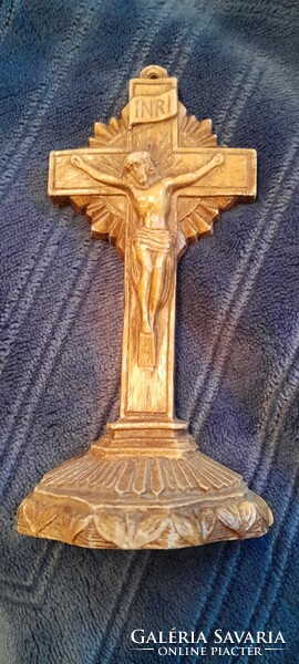 A rare antique bone-carved crucifix