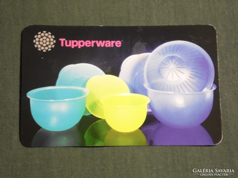 Card calendar, tupperware plastic boxes, 1998, (3)