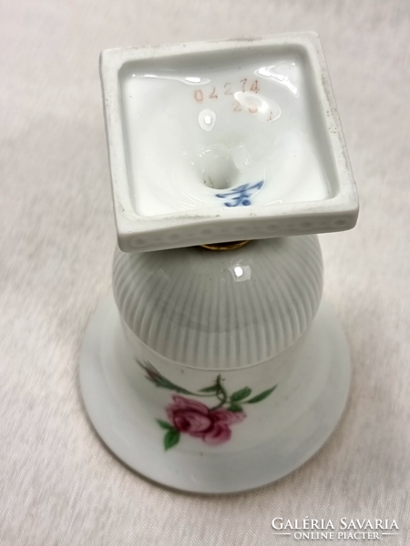 FÜRSTENBERG PORZELLANMANUFAKTUR virágos talpas porcelán  váza
