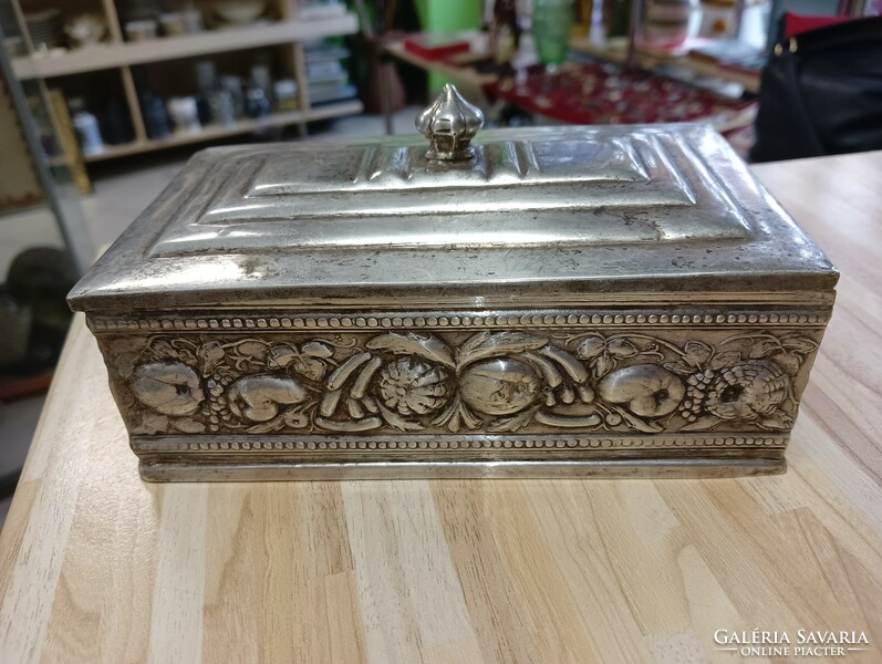 Silver plated metal box