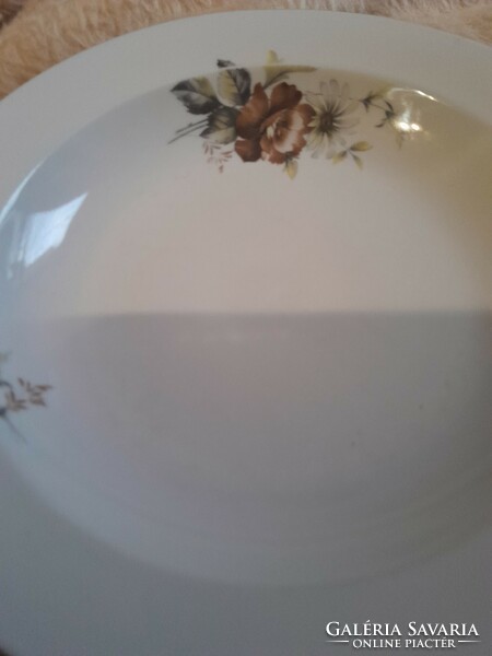 Alföldi brown floral deep plate