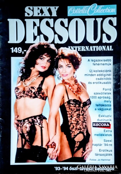 Sexy dessous catalogs from the 90s