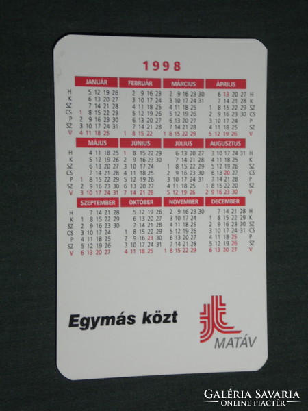 Card calendar, matáv telecommunications rt. Pécs, graphic artist, matáv net, 1998, (3)
