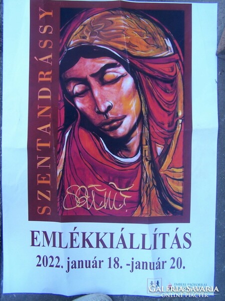 Szentandrássy István Festőművész emlékkiállítás kiállítási plakát