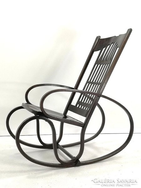 Jacob & josef kohn Viennese Art Nouveau rocking chair - 5733