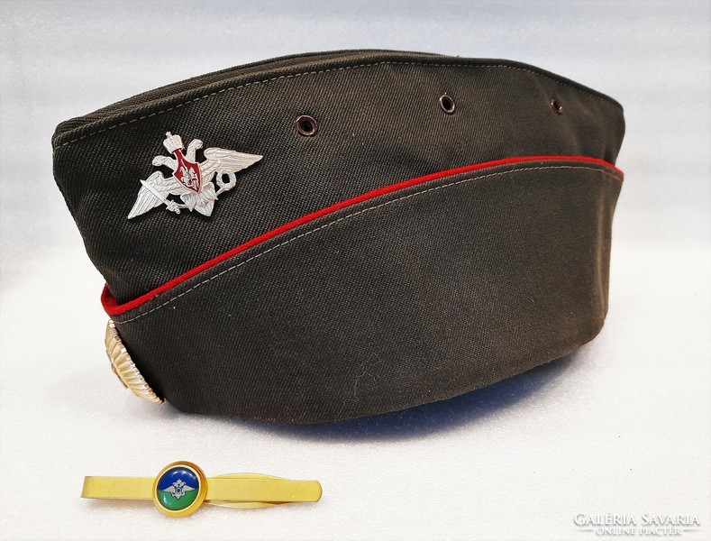 Orosz katonai pilotka sapka ("ködvágó") + nyakkendőtű