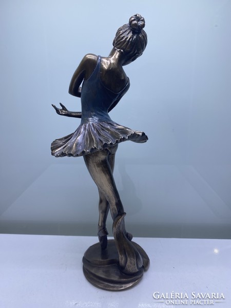Balerina bronzirozott szobor 26cm