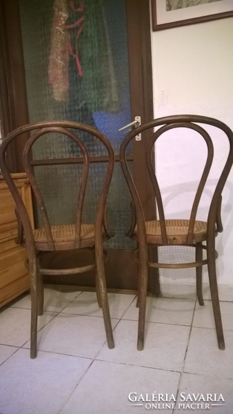 A pair of antique thonet chairs, solid, stable - also for sale