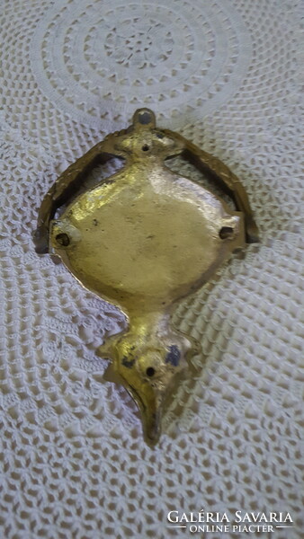 Solid brass bull's head door knocker