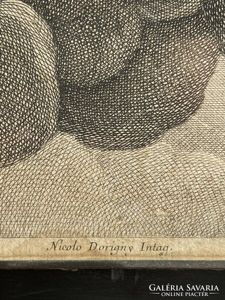 17.századi  rézmetszet Nicolas Dorigny