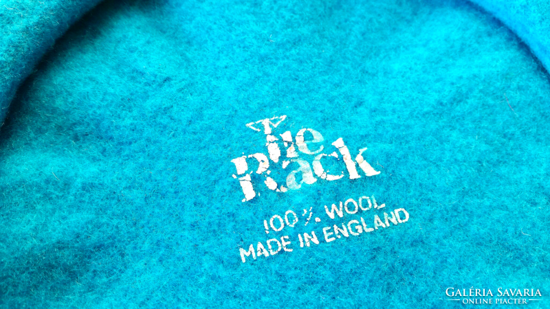 Soft turquoise blue soft 100% English wool women's cap, Swiss cap
