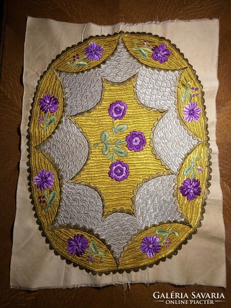 Front of embroidered decorative cushion cover