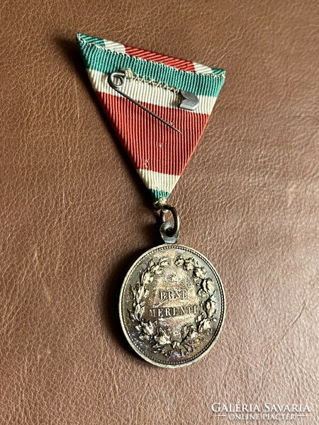 Vatican, ~1905, x. Pius bene Merenti medal with breast ribbon
