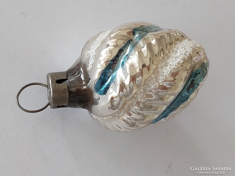 Old glass Christmas tree ornament small glass ornament