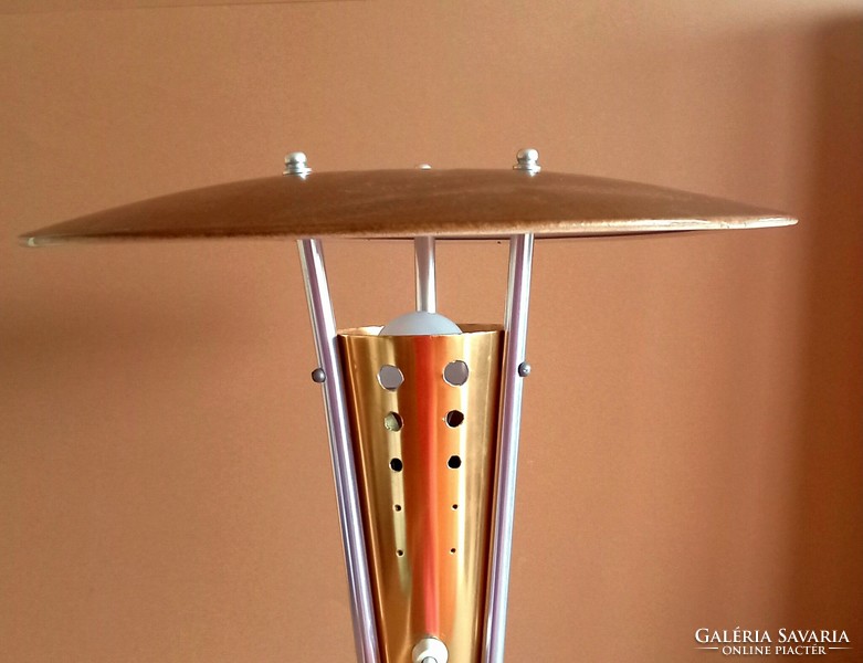 Tripod asztali UFO lámpa 1960.  ALKUDHATÓ Art deco design