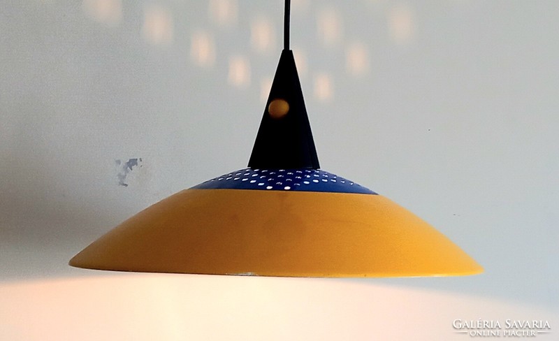 Holland posztmodern színes mennyezeti lámpa ALKUDHATÓ 1980 évek