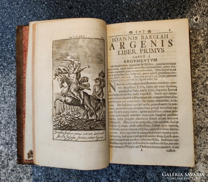 (BARCLAY JOANNES) BARCLAII JOANNIS Argenis, 36 db rézmetszettel.1769. Nürnberg.