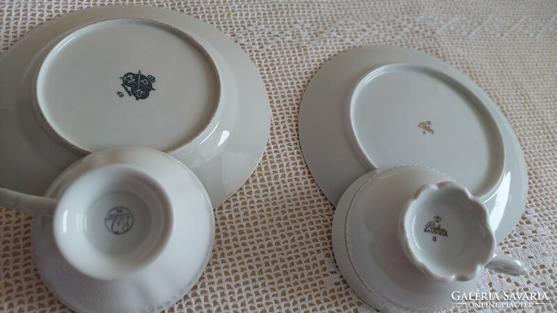 Bavaria MPK, Rieber porcelán teás szett, darabáron