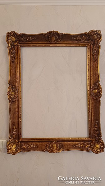 Antik szèles Blondel keret ,festmèny tükör kèp keret dekoràció gyüjtemèny.60 x 80 cm! Àlló fekvő mód