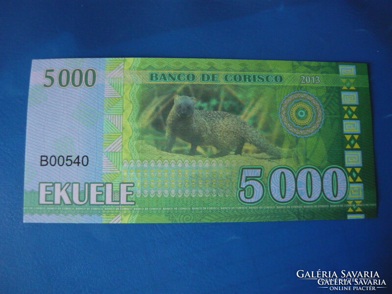 Corisco 5000 ekuele 2013 mongoose! Ouch! Rare fantasy money!