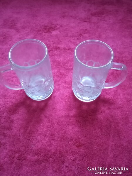 Pair of glass mugs