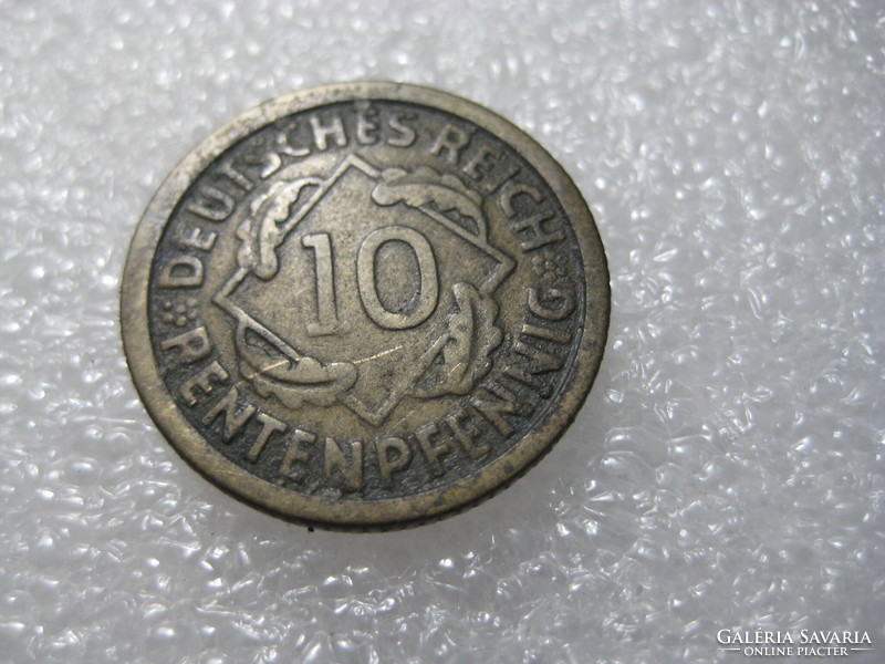 10 Renten pfening , 1924 . Deutschen Reich