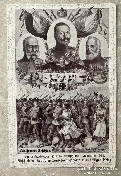 1914 Farewell to the holy war of the German Landstum heroes