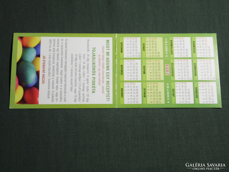 Card calendar, removit extra medicine, pharmacy, pharmacy, 2009, (3)