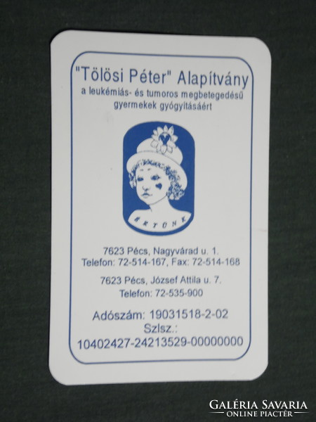 Card calendar, Péter Tölösi foundation for children, graphic designer, Pécs, 2005, (3)
