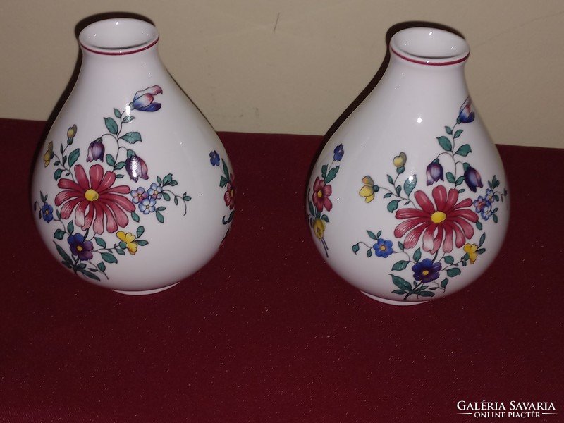 Pair of Villeroy & Boch metlach vases