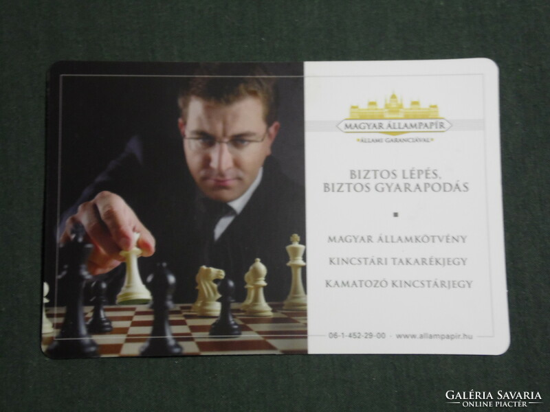 Card calendar, Hungarian government paper, chess game, 2009, (3)