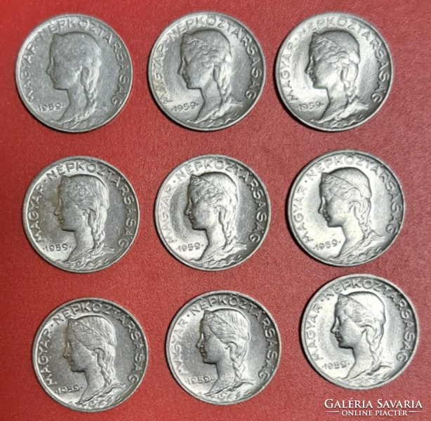 9 Pieces of 5 pennies (t/16)