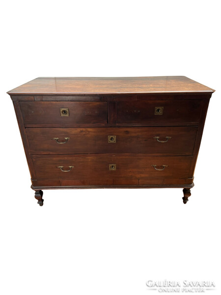 Contemporary antique large chest of drawers with 4 drawers