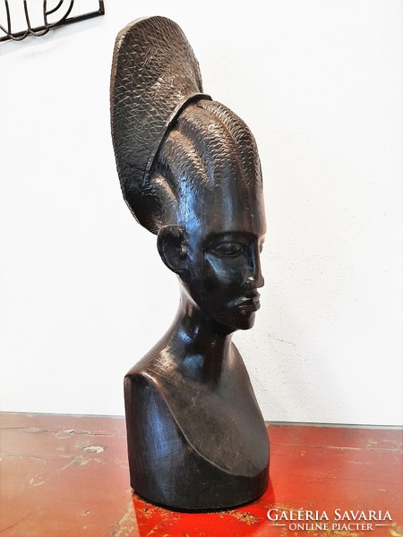 Sale! Old large-scale African carved statue / bust - fixed HUF 6,000.