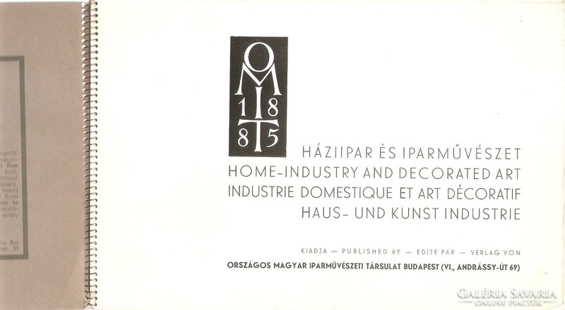 Háziipar És Iparművészet  1929