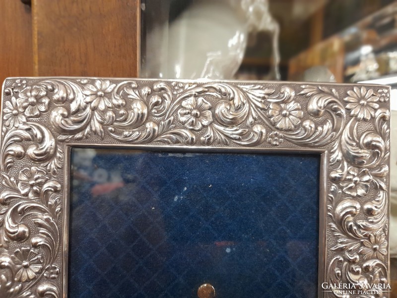 Old silver 925 table photo holder frame..20 Cm.