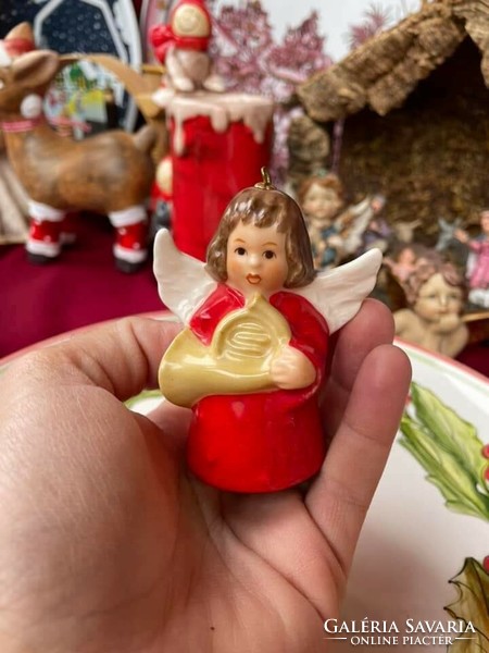 Gyönyörű Goebel angyal csengő angyalos évszámos 1982 nipp  Karácsonyi ünnepi ünnep  Karácsony