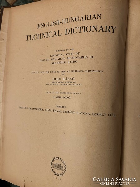 English-Hungarian technical dictionary