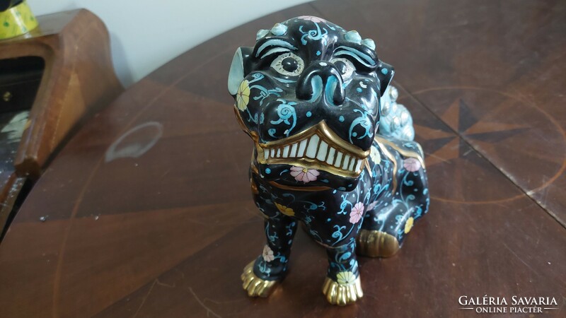 Herend oriental pattern large foo dog, 2nd Class