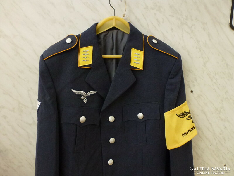 Luftwaffe 2.Vh. Nazi German military uniform flight jacket. Good condition.