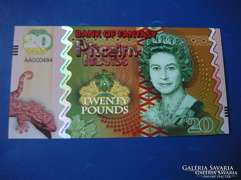 Pitcairn islands / pitcairn islands) 20 pounds / 20 pounds 2018! F.A.Q! Rare fantasy paper money!