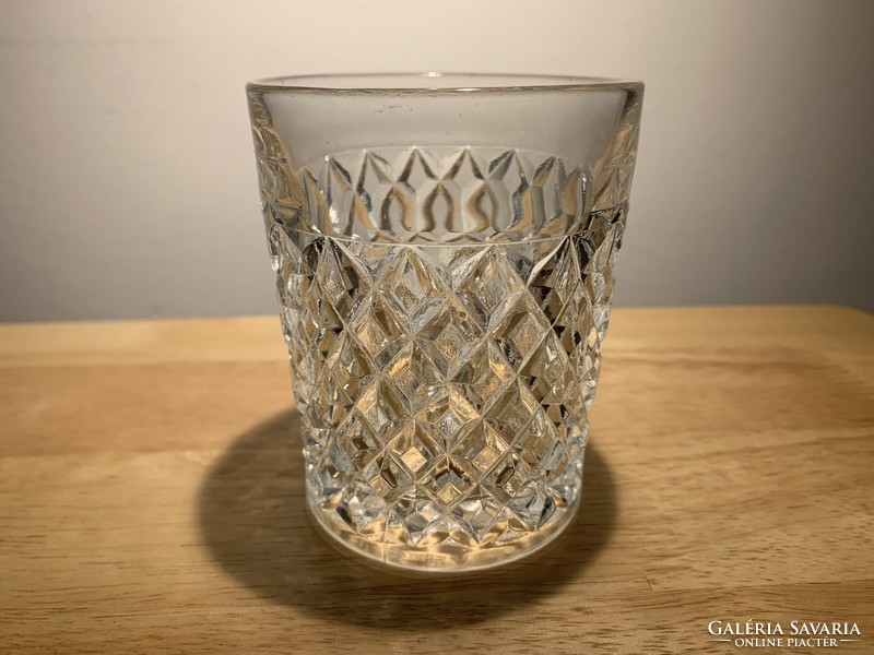 Retró kristály whiskey pohár 1 db pótlásra - whiskeys vastag falú pohár
