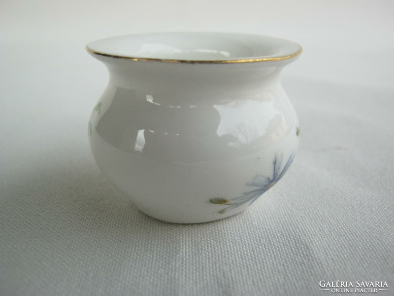Aquincumi porcelán kék virágos mini bögre csupor