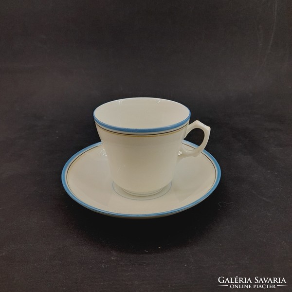 Antique mocha porcelain mocha cup and saucer