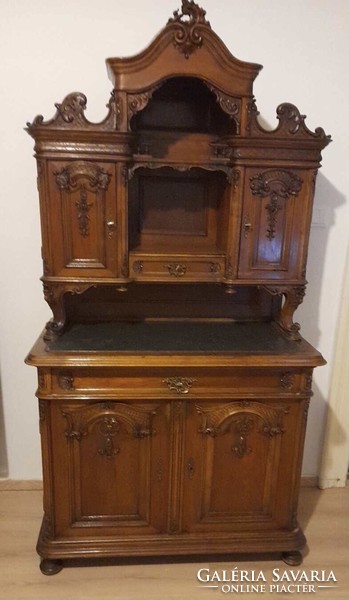 Antique Viennese Baroque sideboard extra small size!!
