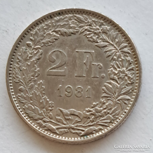 1981. 2 Swiss francs (33)