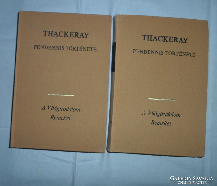 A Világirodalom Remekei – Thackeray: Pendennis története I-II. (Európa, 1972)