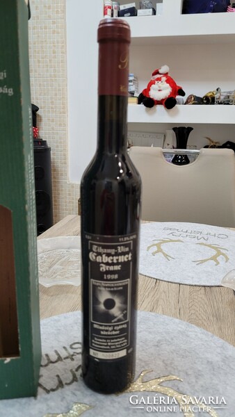 Cabarnet franc 1998. Quality dry red wine. Produced for the total solar eclipse in 1998. Serial numbered